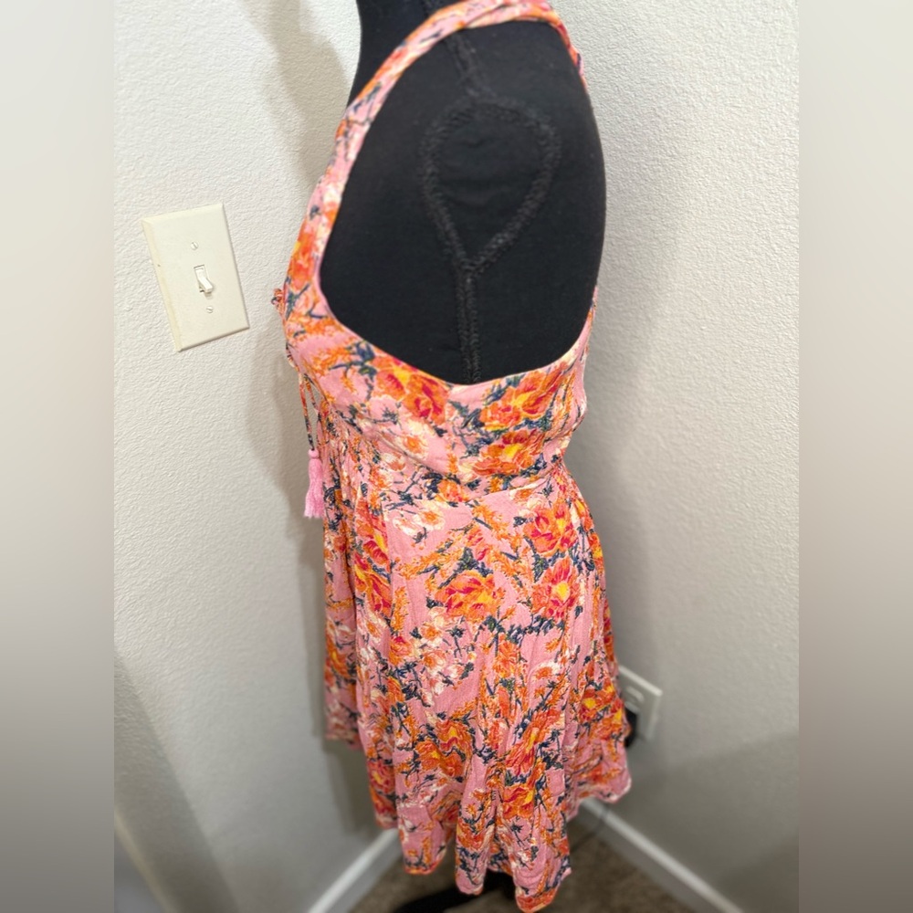 Free People Valentines Washed Ashore Floral Mini Dress- Size XS - Picture 7 of 11